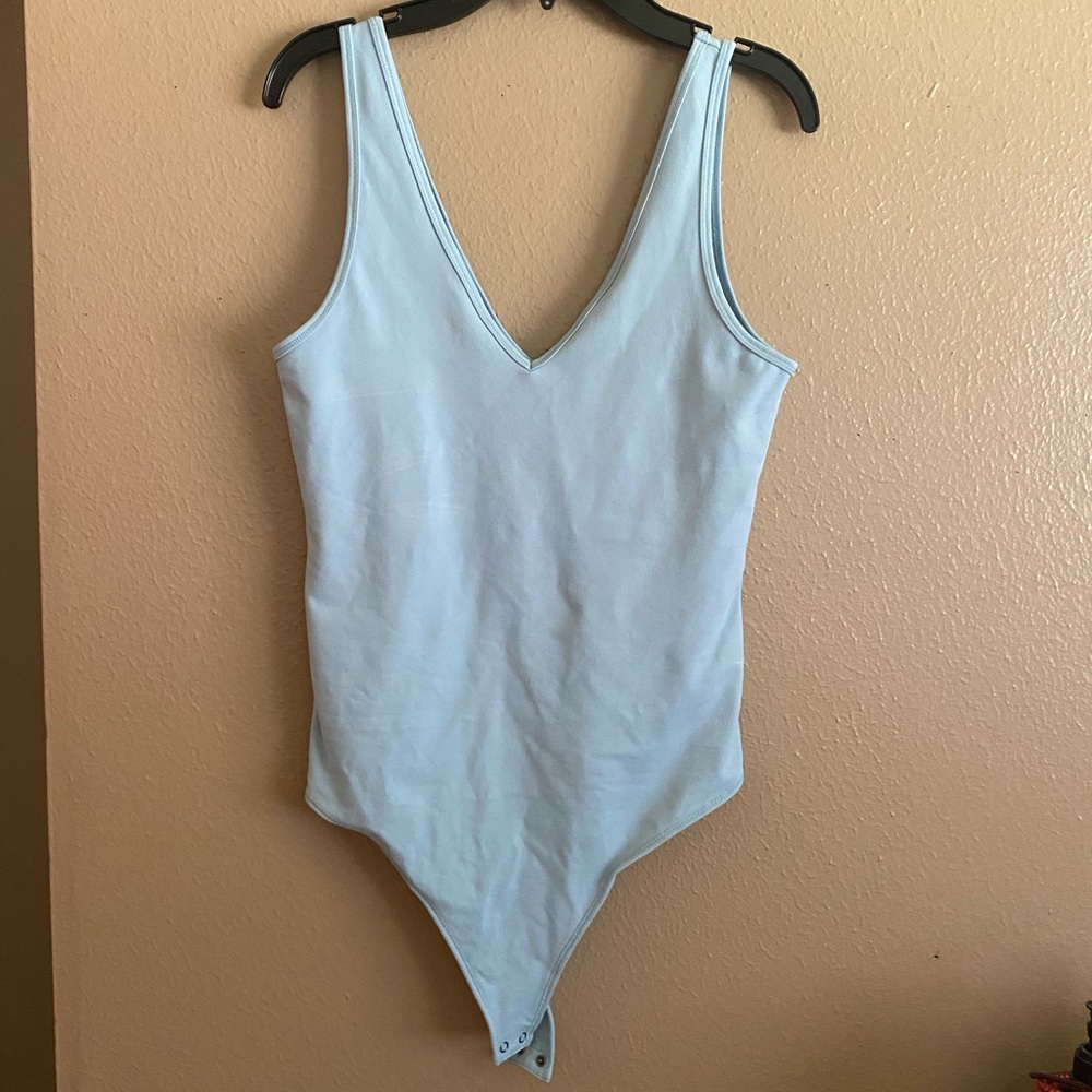 blue abercombie bodysuit